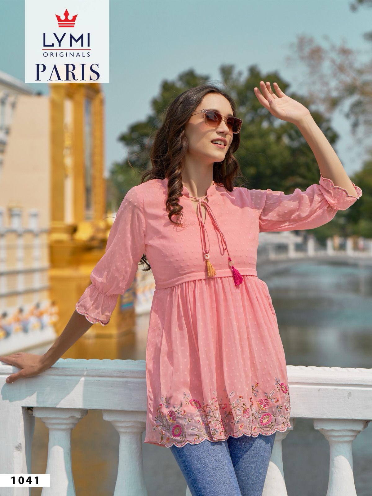 Paris By Rangoon Embroidery Western Wear Ladies Top Wholesale Shop In Surat